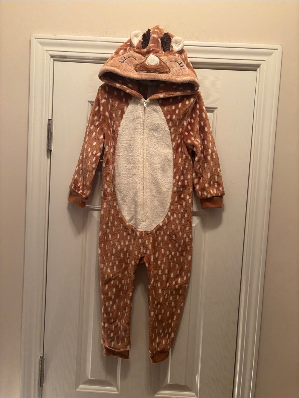 NWOT North Pole Reindeer Hooded Union suit
